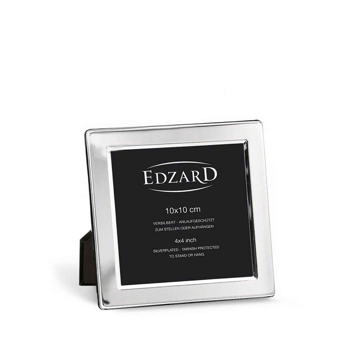 EDZARD photo frame Salerno for photo 10 x 10 cm, noble silver-plated, tarnish-resistant