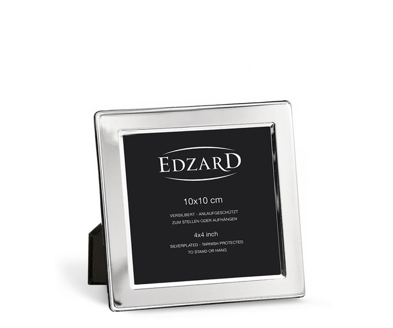 EDZARD photo frame Salerno for photo 10 x 10 cm, noble silver-plated, tarnish-resistant