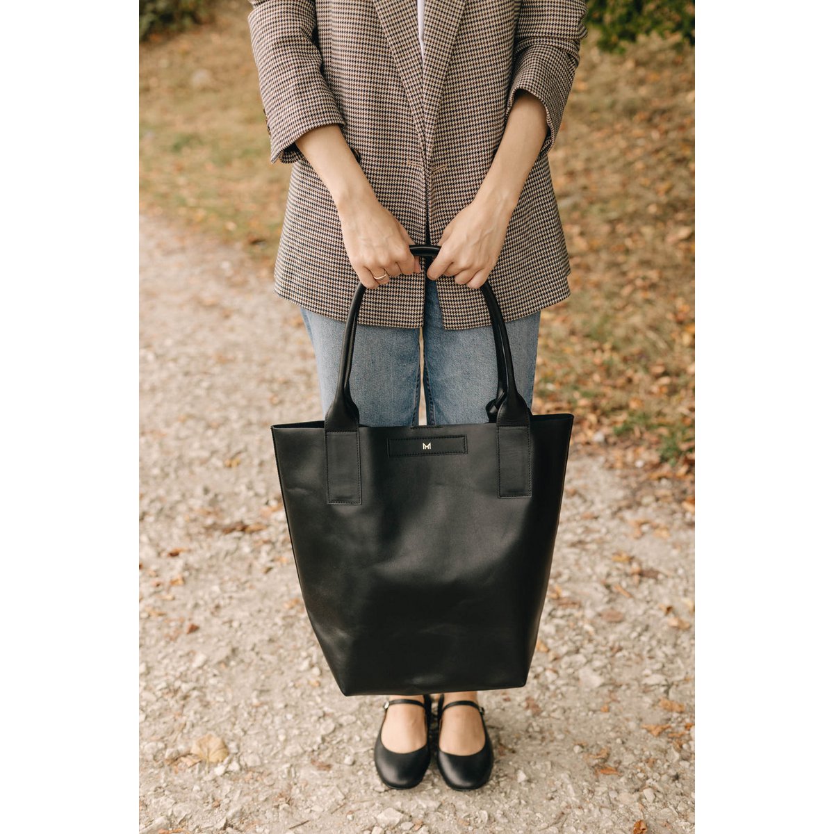 Leren ballerina's - Mary-Jane - Zwart 34-42