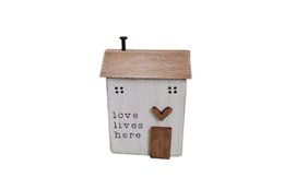Holzhaus Love 6x2,5x9 cm Isabelle Rose