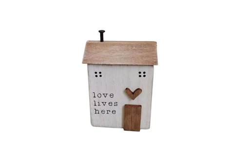 Holzhaus Love 6x2,5x9 cm Isabelle Rose