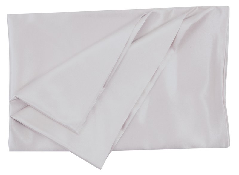 WS Deluxe Satin Pillowcase and Eyemask Set Light Grey