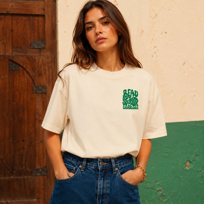 T-Shirt boxy Casablanca