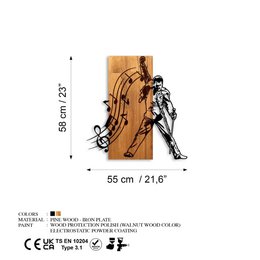 MA-468 Holz Metallwandmalerei