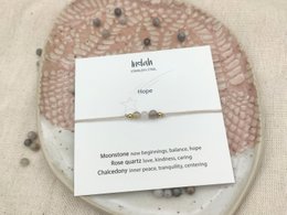 Armband rock, Hope, zilver en goud
