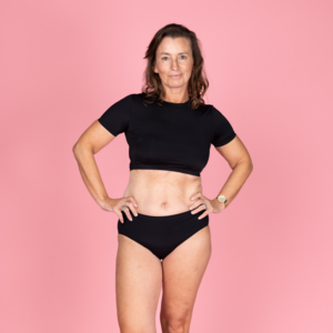 Emmy nahtloser Menstruationsschlupf schwarz