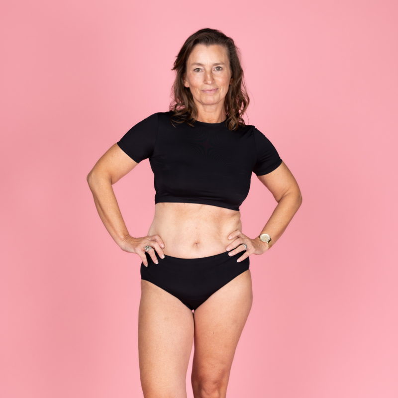 Emmy sømløs menstruation glide sort