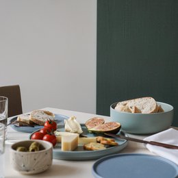 Plate/lid 22 cm - arctic grey