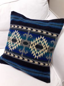 Alpaca native pillow cover - Cotopaxi Blue - 50x50 cm - only cover