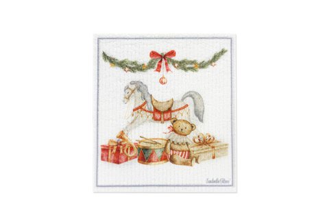 Geschirrtuch Happy Holidays 17x20 cm Isabelle Rose