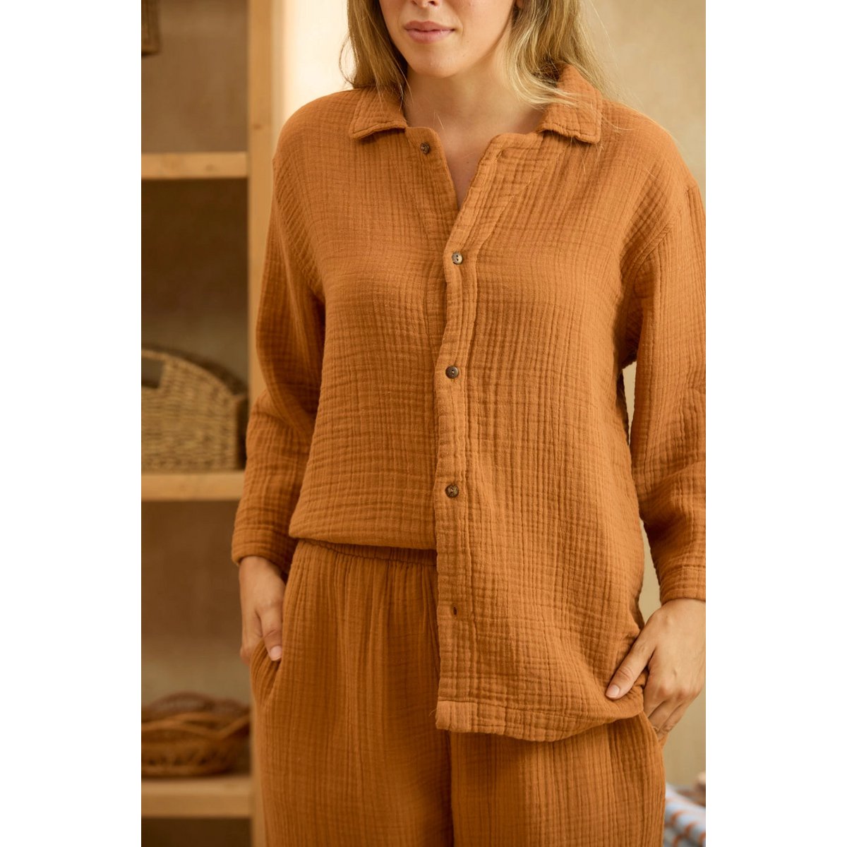 Pijama de muselina Tierra