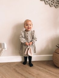 Dress ruffle ruffle