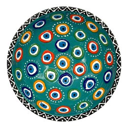 Keramikschale - Evil Eye - Türkis - 12cm