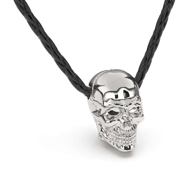 Leren ketting "Schedel"