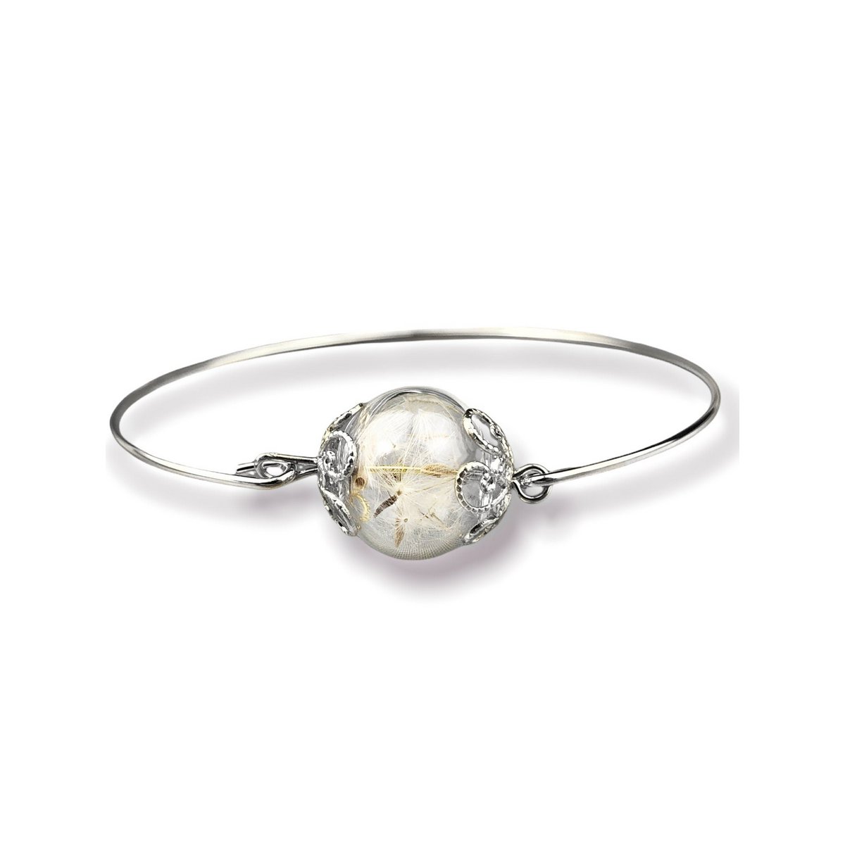 Bracelet élégant bracelet bracelet en graines de pissenlit - Bijoux minimalistes plaqués argent - RETARM-32