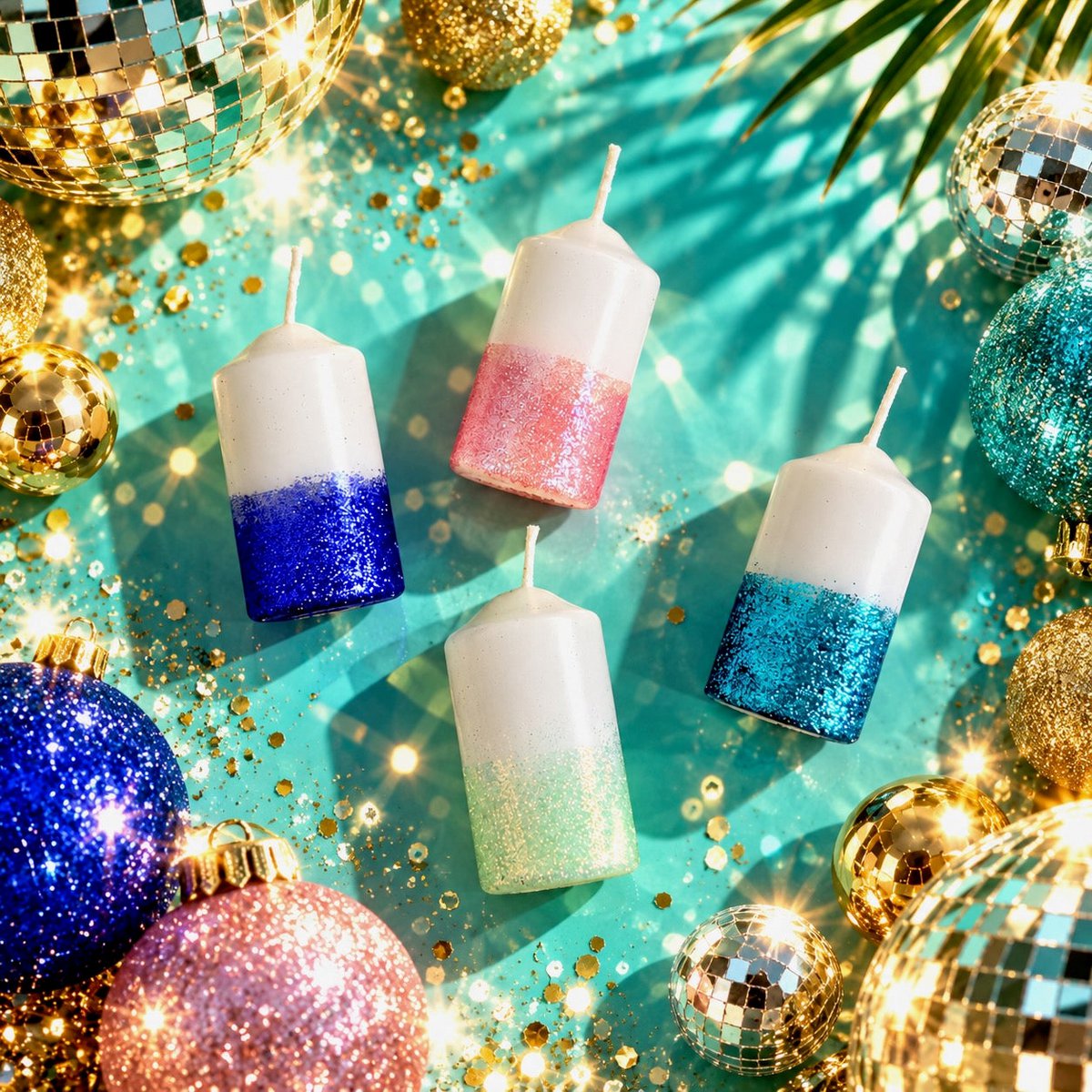Dip Dye Twinkle Glitter * Winter wonderland