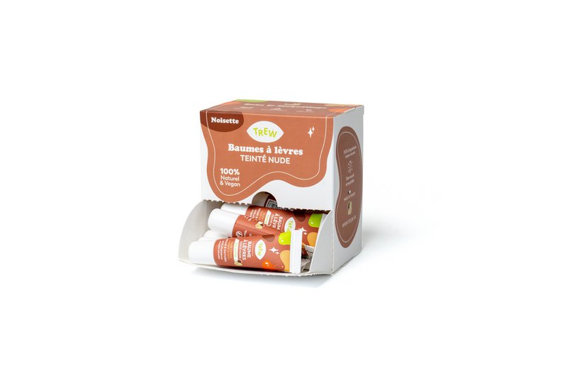 Distrib Nude Baume à Lèvres Teinté Noisette 100% Naturel et Vegan