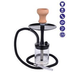 Chicha Deroua Alaun und Zange – Narguile – Shisha – 34 cm