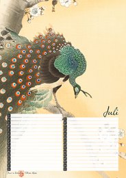 Calendrier d'anniversaire Estampes d'oiseaux du maître japonais Koson