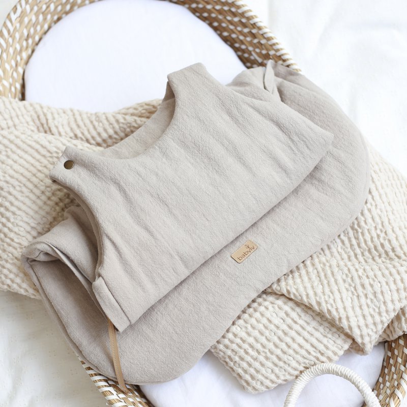 linen baby sleeping bag, baby sleeping sack summer 1 TOG, 1,5 TOG, 2,5 TOG