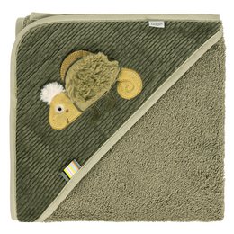 Hooded bath towel chameleon