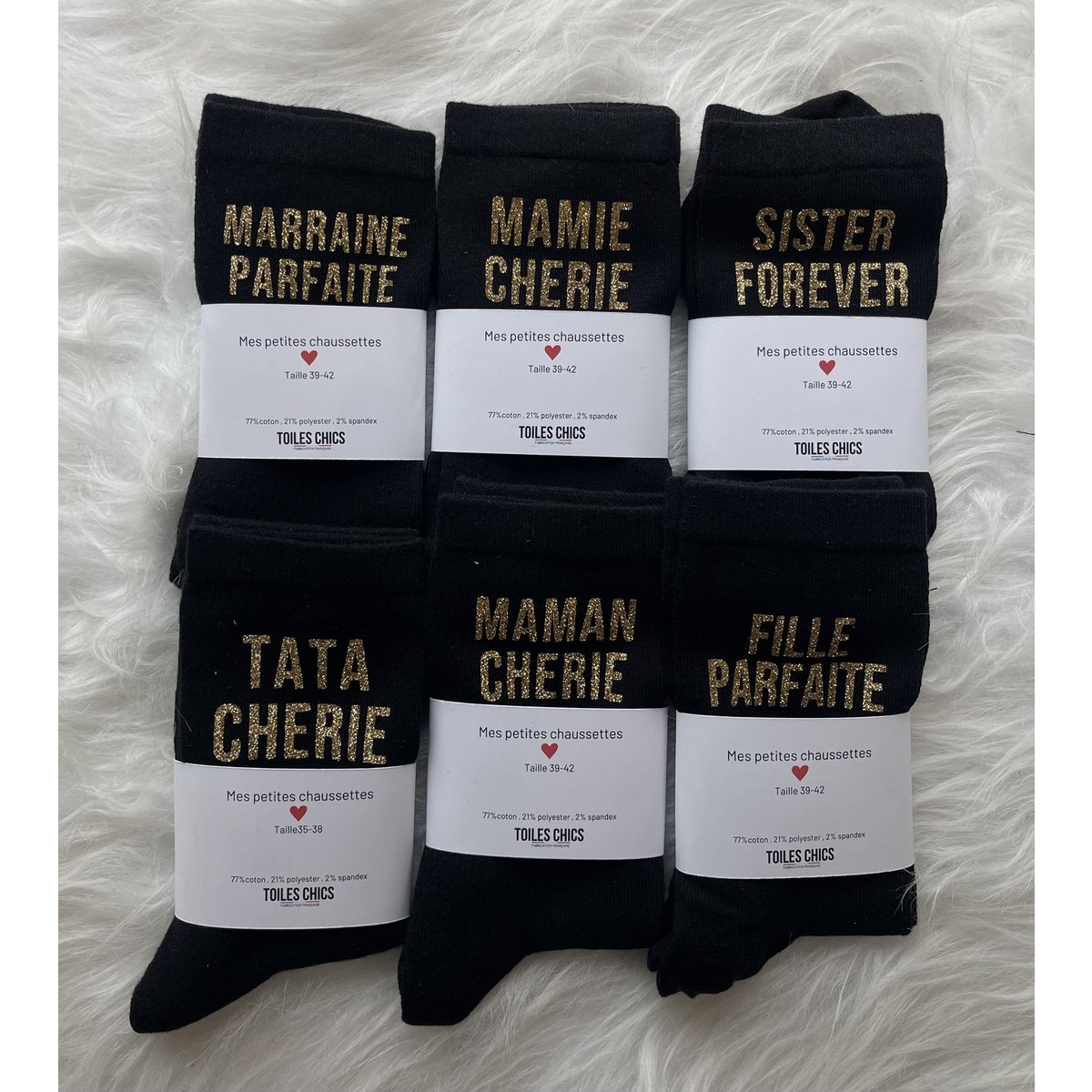 Set of "family" socks
