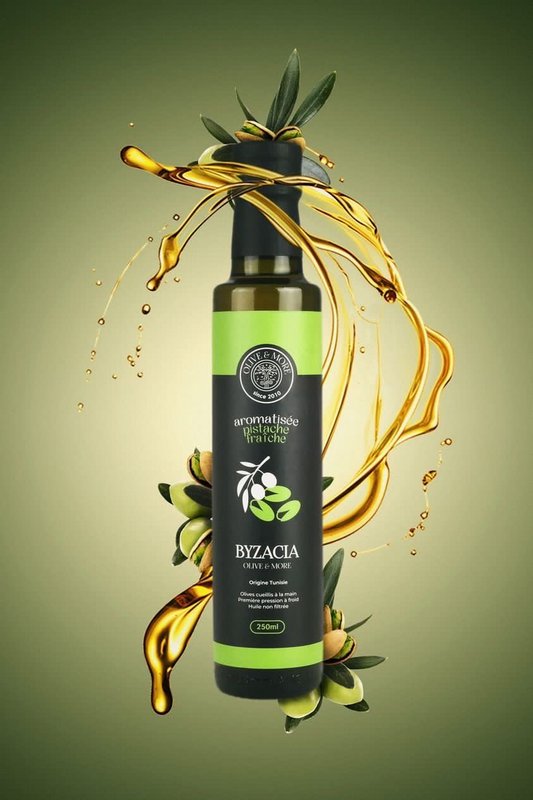 Olio d'oliva aromatizzato al pistacchio fresco