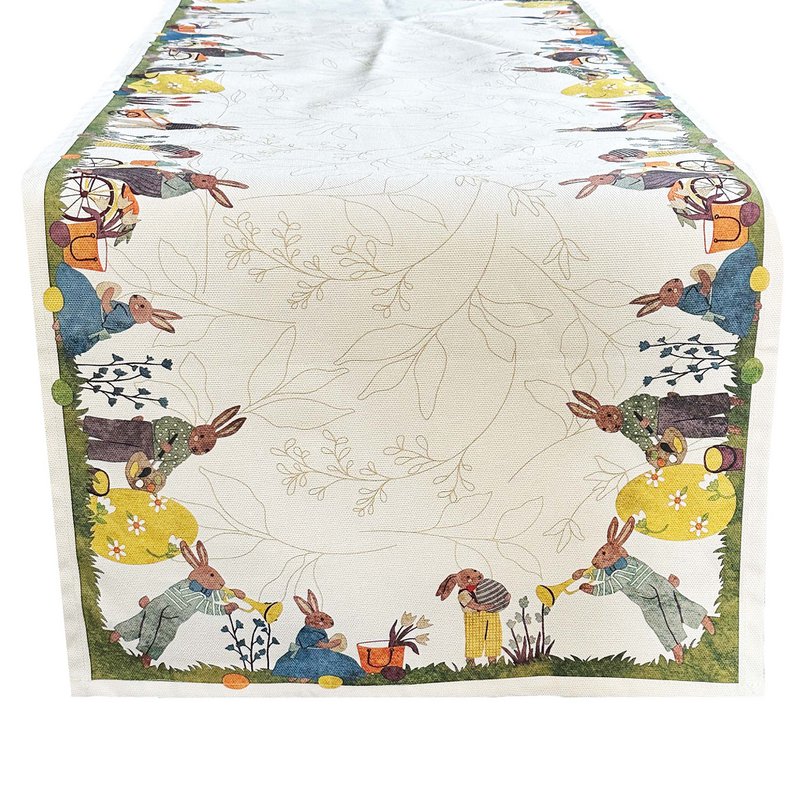 45x150cm 100% Heavy Cotton Runner - Easter Bunnies