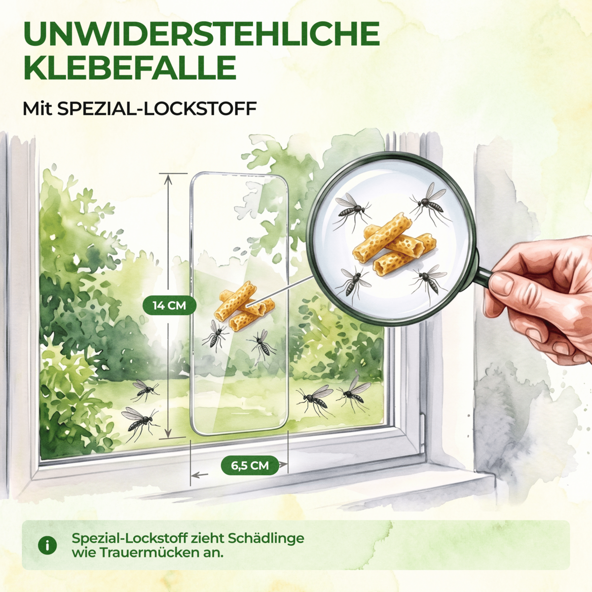 Fungus gnats window trap