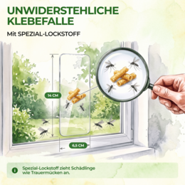 Fungus gnats window trap