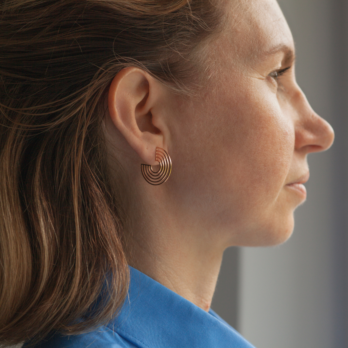 Minimalist "Rainbow" Hoop Earrings • 23mm • Hypoallergenic & Water Resistant