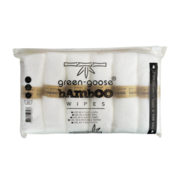 green-goose Paños de Bambú - 6 Piezas - Blanco - 80% Bambú