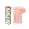 TOWEL TO GO BALI Cotton Beach Towel 180x100 cm | Quick Dry Pool Towel | Orange / Beige | with Gift Box