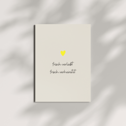 Postkaart - Vers in liefde vers getrouwd