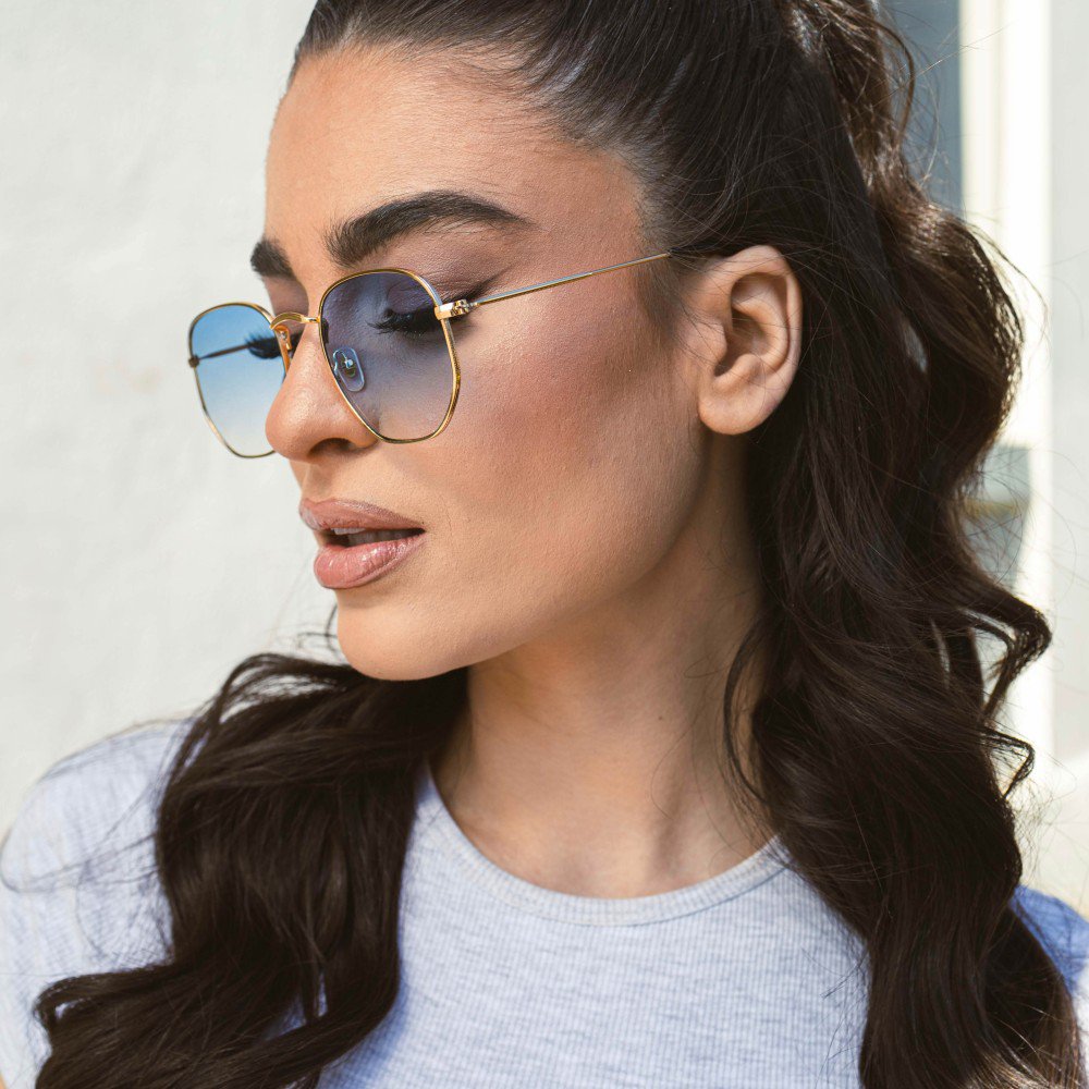 Maestri Italiani 200-7006-Unisex Metall-Sonnenbrille mit UV400-Schutz