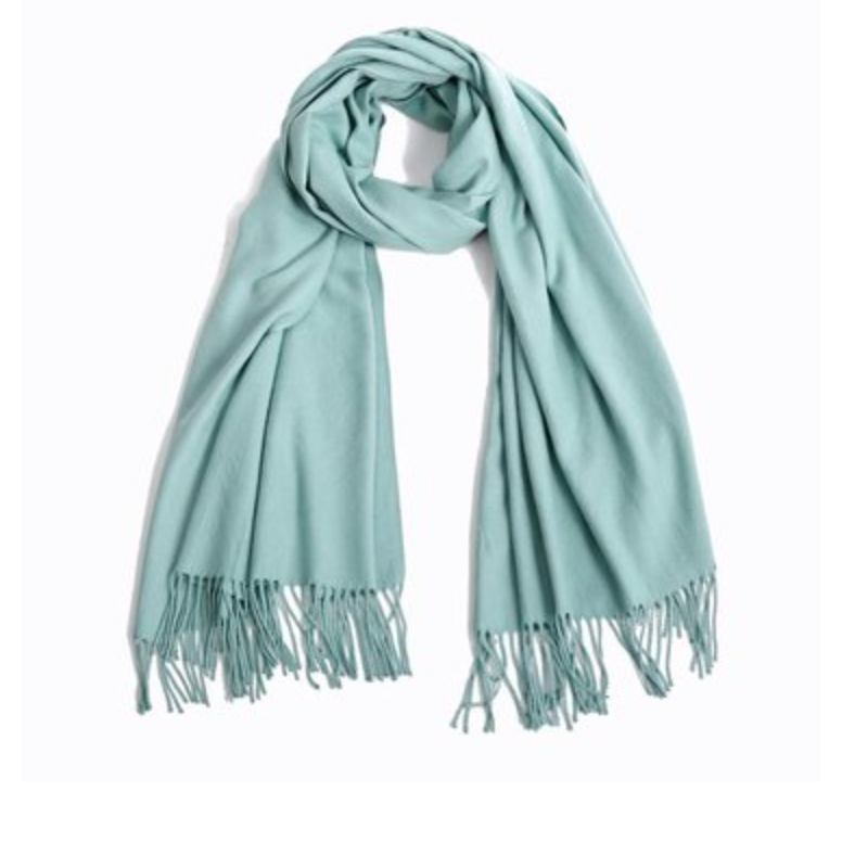 Pashmina Schal dunkle Minze grün