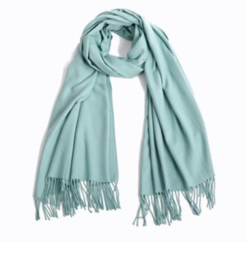 Pashmina tørklæde mørk mynte grøn