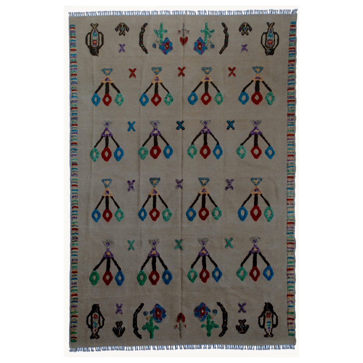 Alfombra Kilim Beige Turba Soumak