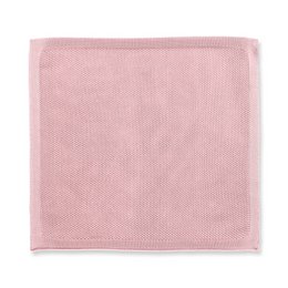 Dusty pink knitted tie and pocket square set