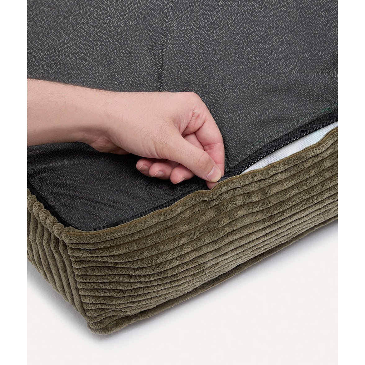 Green Corduroy Dog Bed, Cuadra
