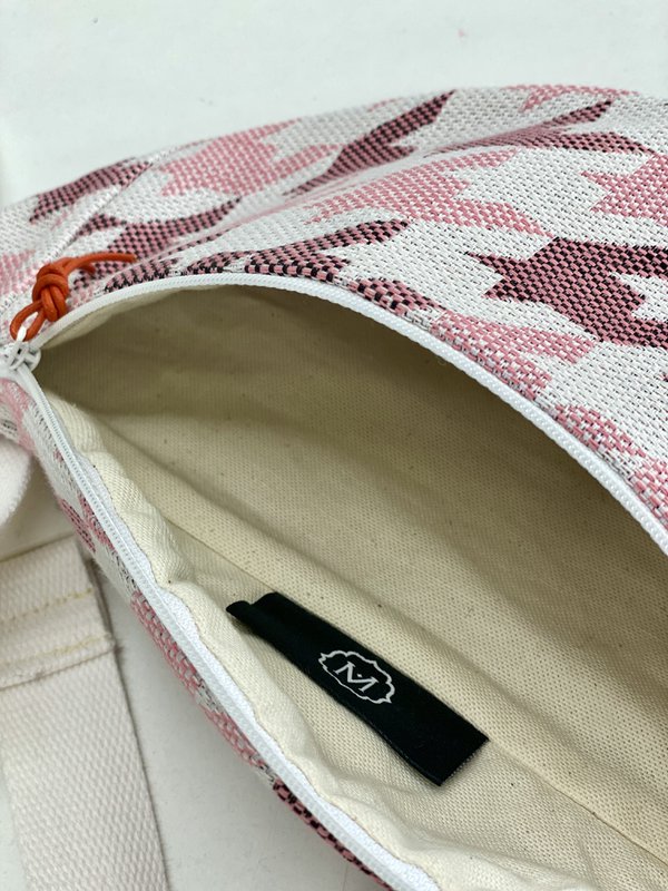 Sac Banane PIED DE COQ ROSE