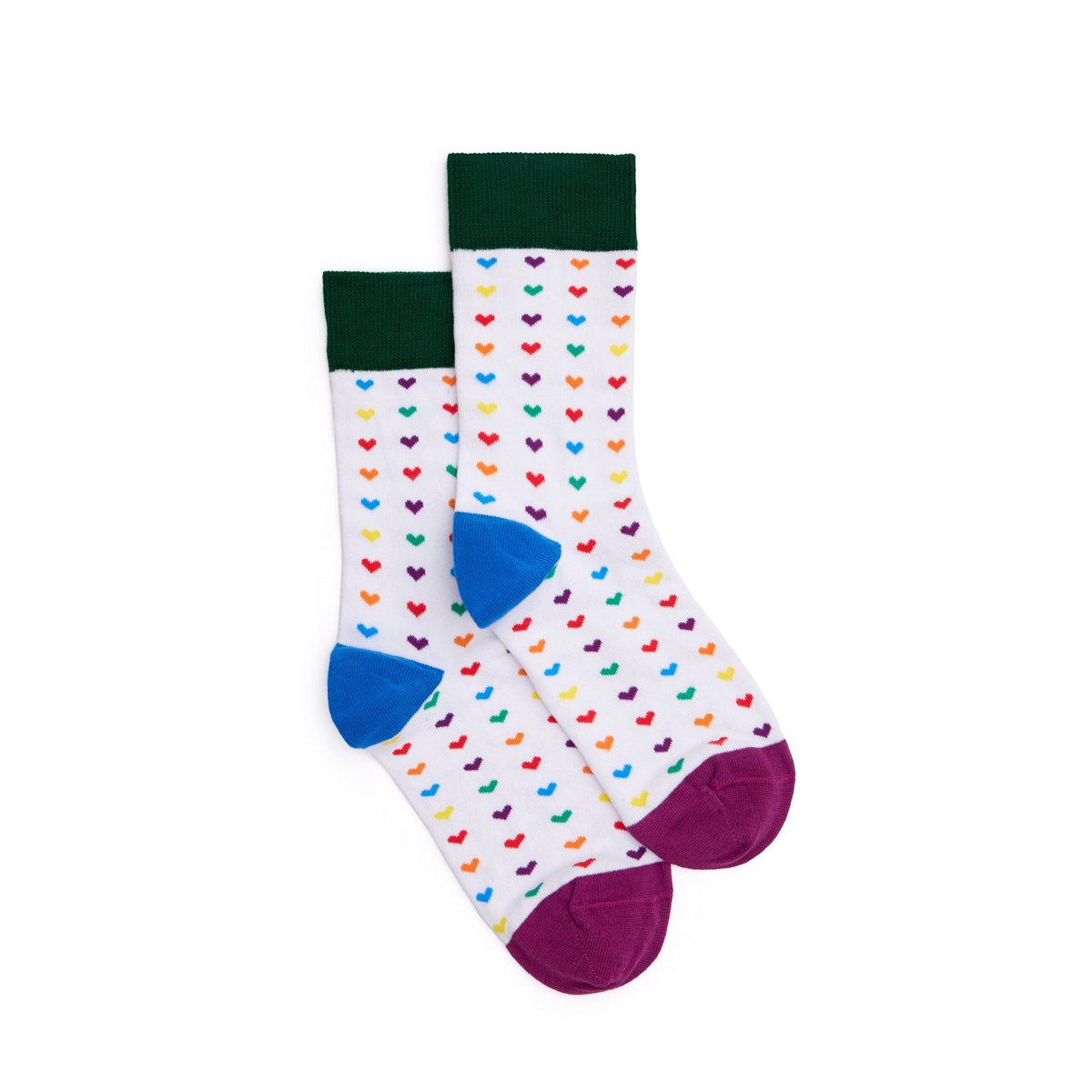 Bio Socken Hearts - Bunte Socken mit bunten Herzen