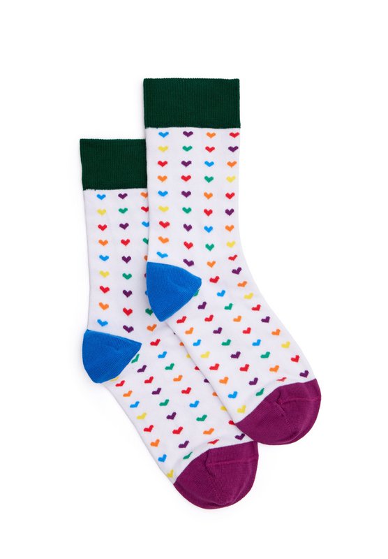Bio Socken Hearts - Bunte Socken mit bunten Herzen