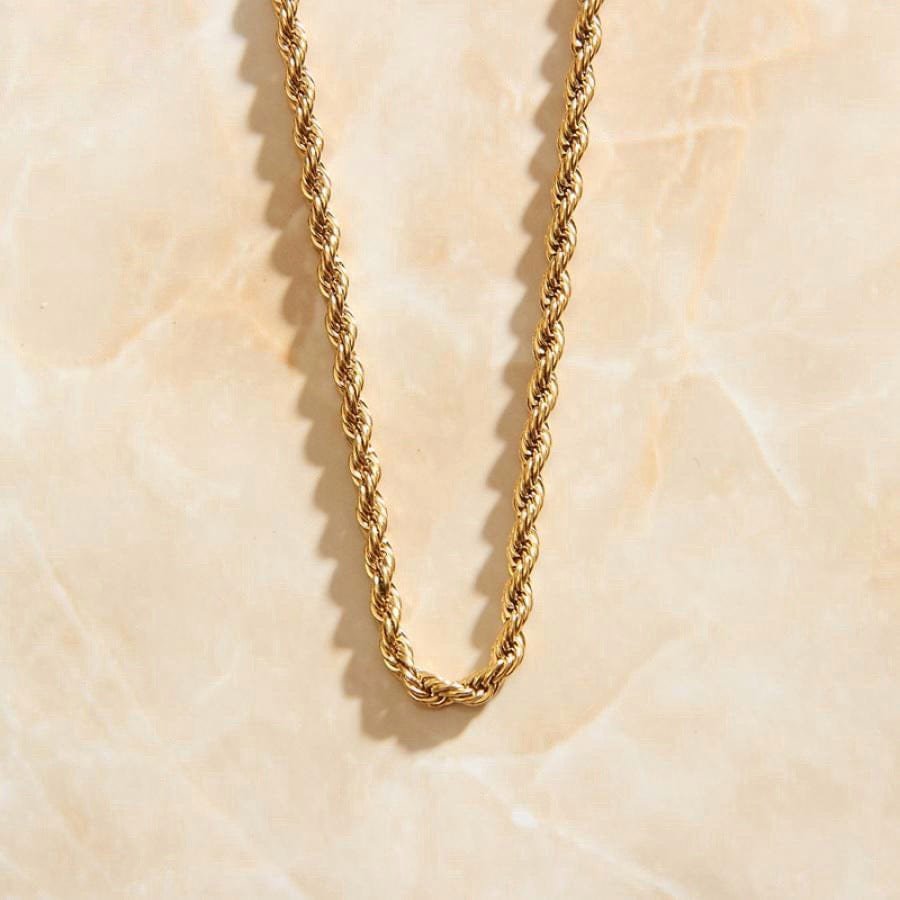 Agamemnon - 3mm Gold Rope Chain