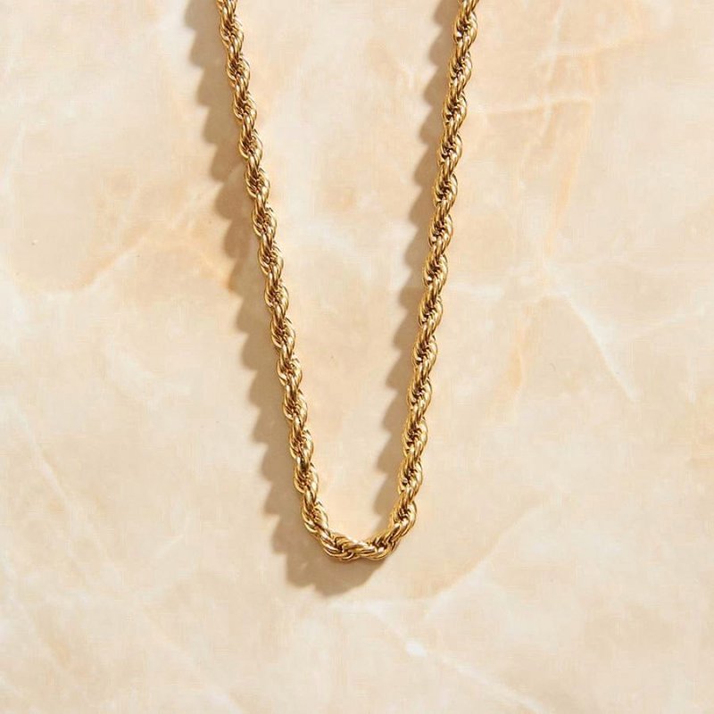 Agamemnon - 3mm Gold Rope Chain