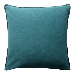 Cushion cover TONY petrol, a decorative pillow in a solid teal color, available in sizes L and M, suitable for use on sofas, beds, or chairs to add a touch of color and comfort to any room.