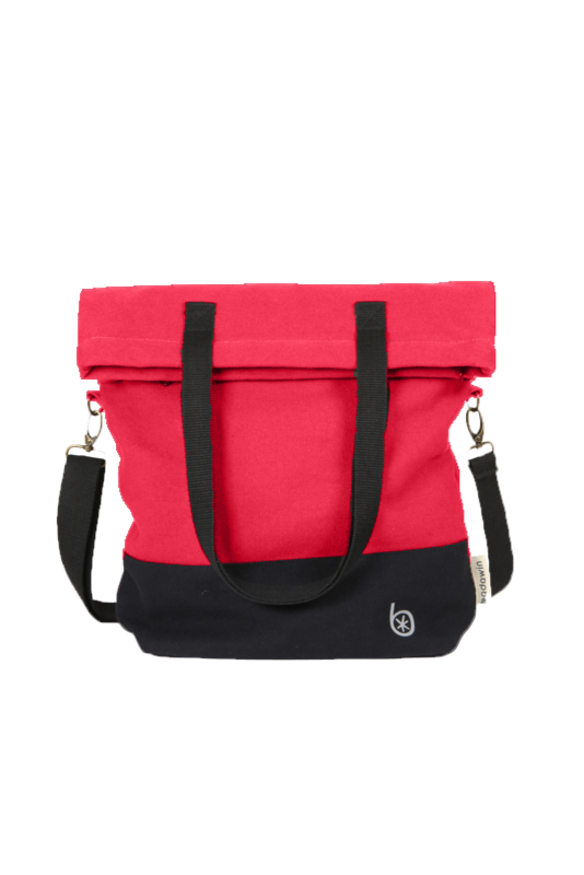 Borsa shopper per bicicletta Flo - Cherry