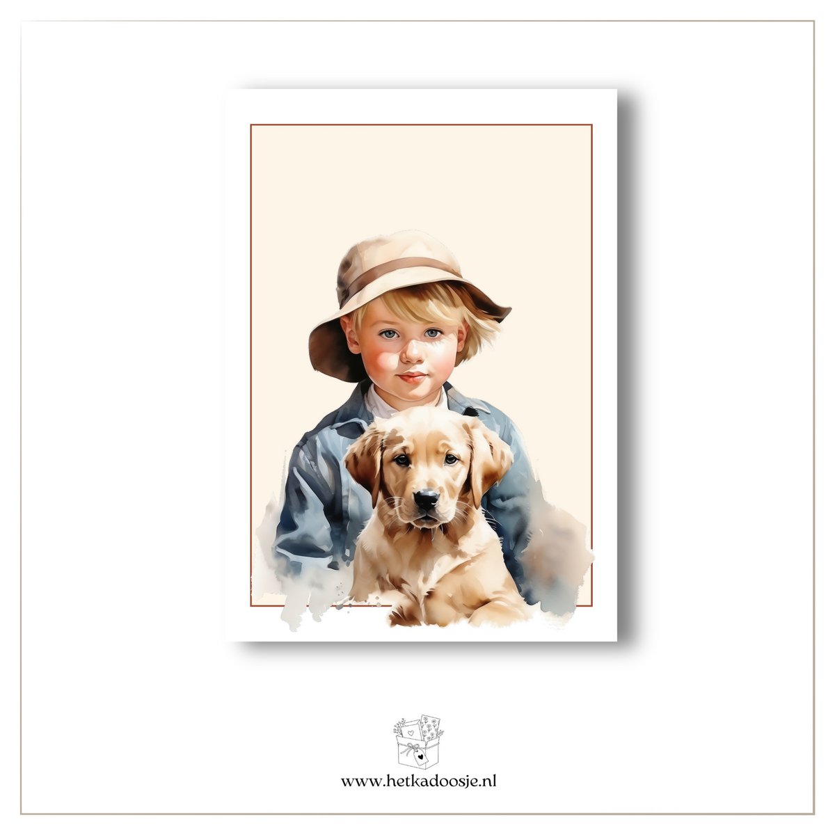Petit garçon avec chien