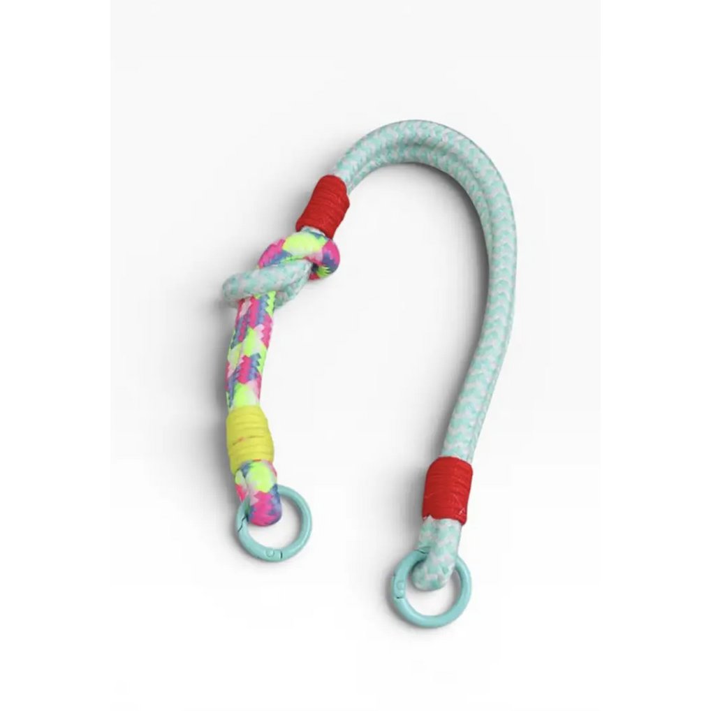Keychain - cell phone chain - light blue white