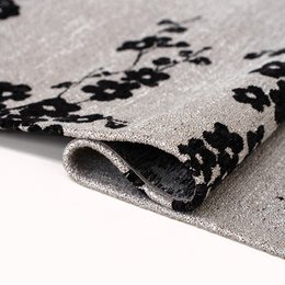 Eco Rug - Night Snow - Tæppe sort